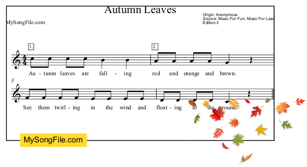 Autumn Leaves (Major)