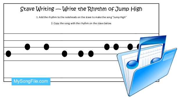 Jump High (Stave Writing-Rhythm)