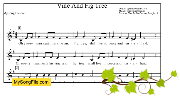 Vine And Fig Tree