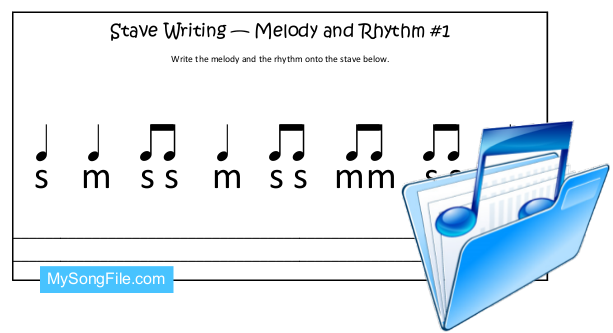 Stave Writing (Melody and Rhythm no1)