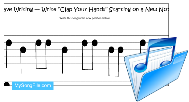Clap Your Hands(Stave Writing-Transposition)