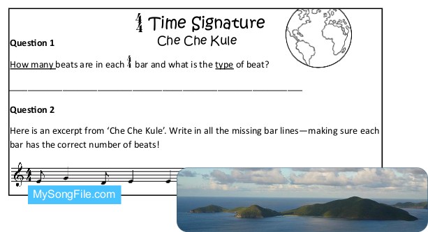 Che Che Kule (Time Signature 4-4 Missing Bar Lines)