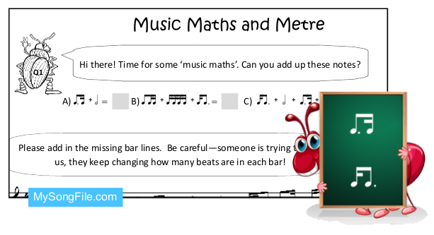 Music Maths and Metre (Simple Time Signatures Featuring tim-ka and ka-tim)