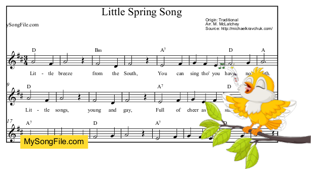 Little Spring Song | My Song File