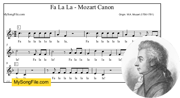 Fa La La - Mozart Canon