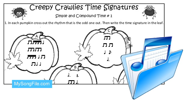 Creepy Crawlies (Simple and Compound Time Signature no1)