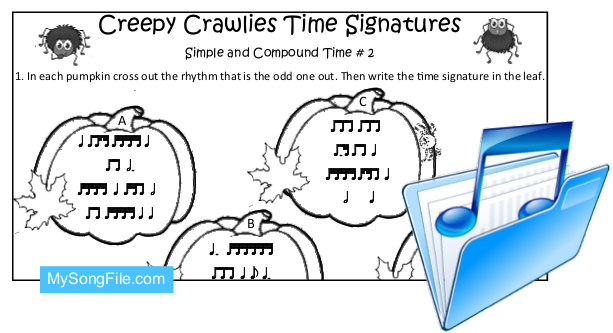 Creepy Crawlies (Simple and Compound Time Signature no2)
