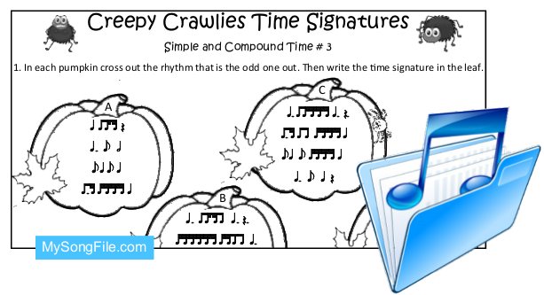 Creepy Crawlies (Simple and Compound Time Signature no3)