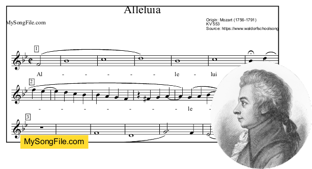 Alleluia (Mozart Cut Common) 