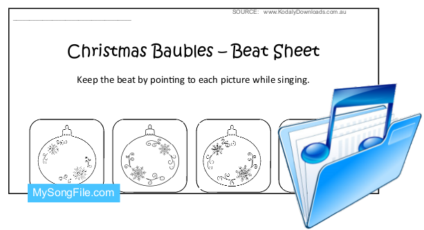 Christmas Baubles (Beat Sheet BaW)