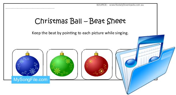 Christmas Baubles (Beat Sheet Colour)