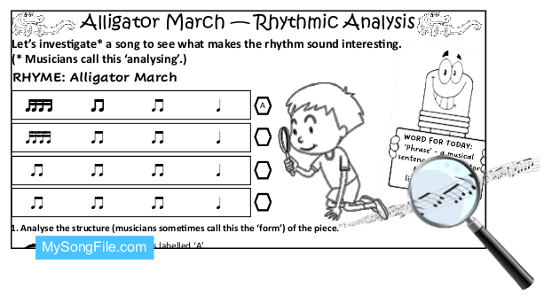 Alligator March - Rhythmic Analysis