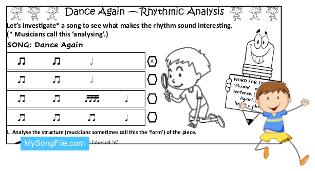 Dance Again - Rhythmic Analysis