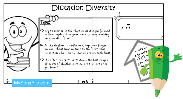 Dictation Diversity - Simple Metre