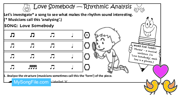 Love Somebody - Rhythmic Analysis