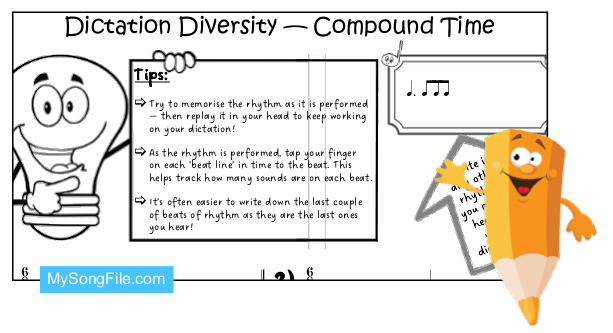 Dictation Diversity - Compound Metre
