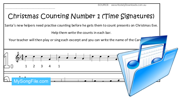 Christmas Counting No 1 (Time Signatures)