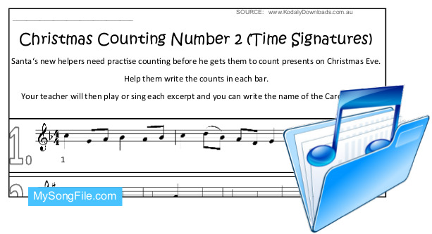 Christmas Counting No 2 (Time Signatures)