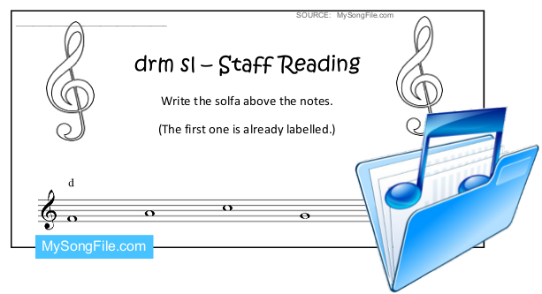 Staff Reading (Solfa drmsl Treble)