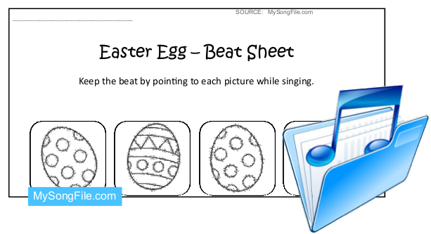 Easter Egg (Beat Sheet Black and White)