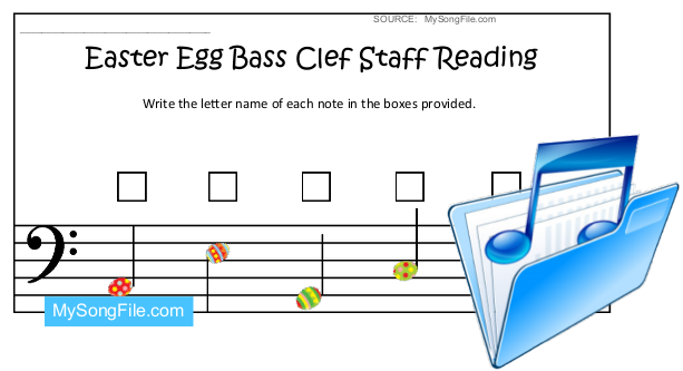 Easter Egg (Staff Reading Bass Clef)