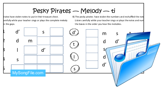 Pesky Pirates ti (Melodic Dictation)