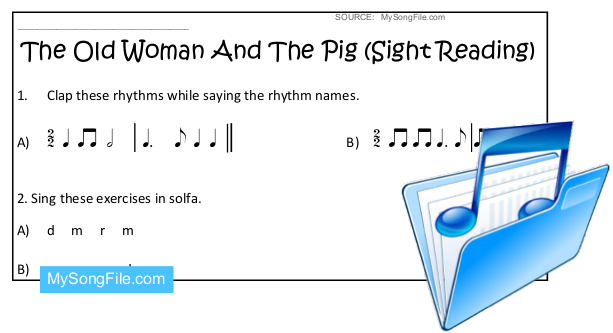 The Old Woman And The Pig (Sight Reading)