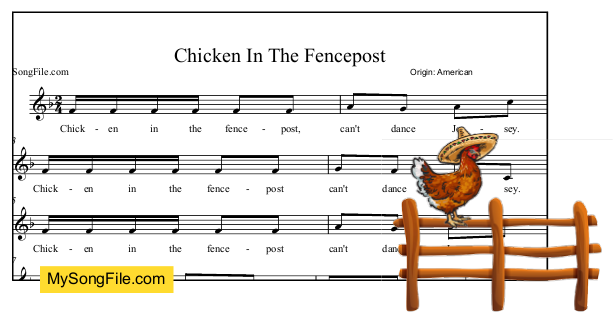 Chicken in the Fencepost