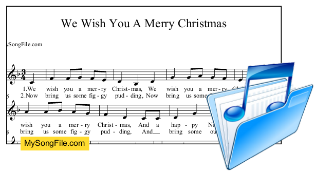 We Wish You A Merry Christmas (F Major)