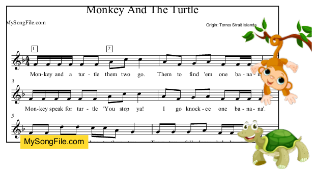 Monkey And The Turtle | My Song File