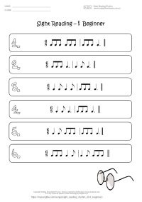 Sight Reading Rhythm (6-8 Beginner) | My Song File