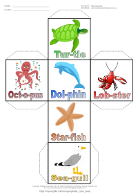 Syllable Cube (African Animals) | My Song File