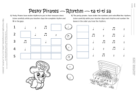 Pesky Pirates Ta Ti-Ti Sa (Rhythmic Dictation) | My Song File